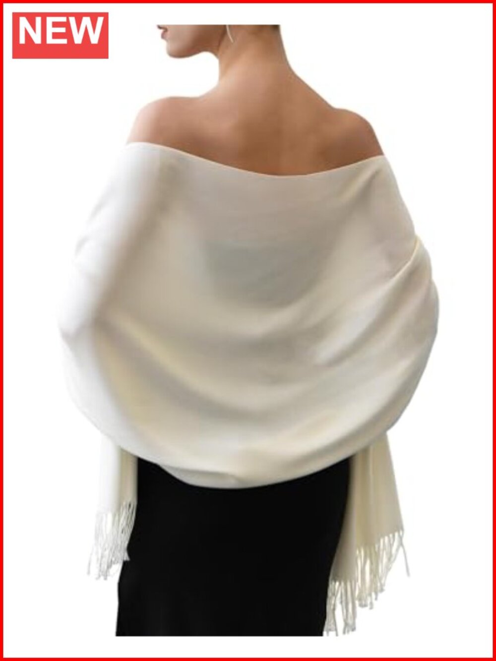 Soft Shawl Wrap Scarf 70% Polyester 30% Viscose Wedding Travel Pashmina